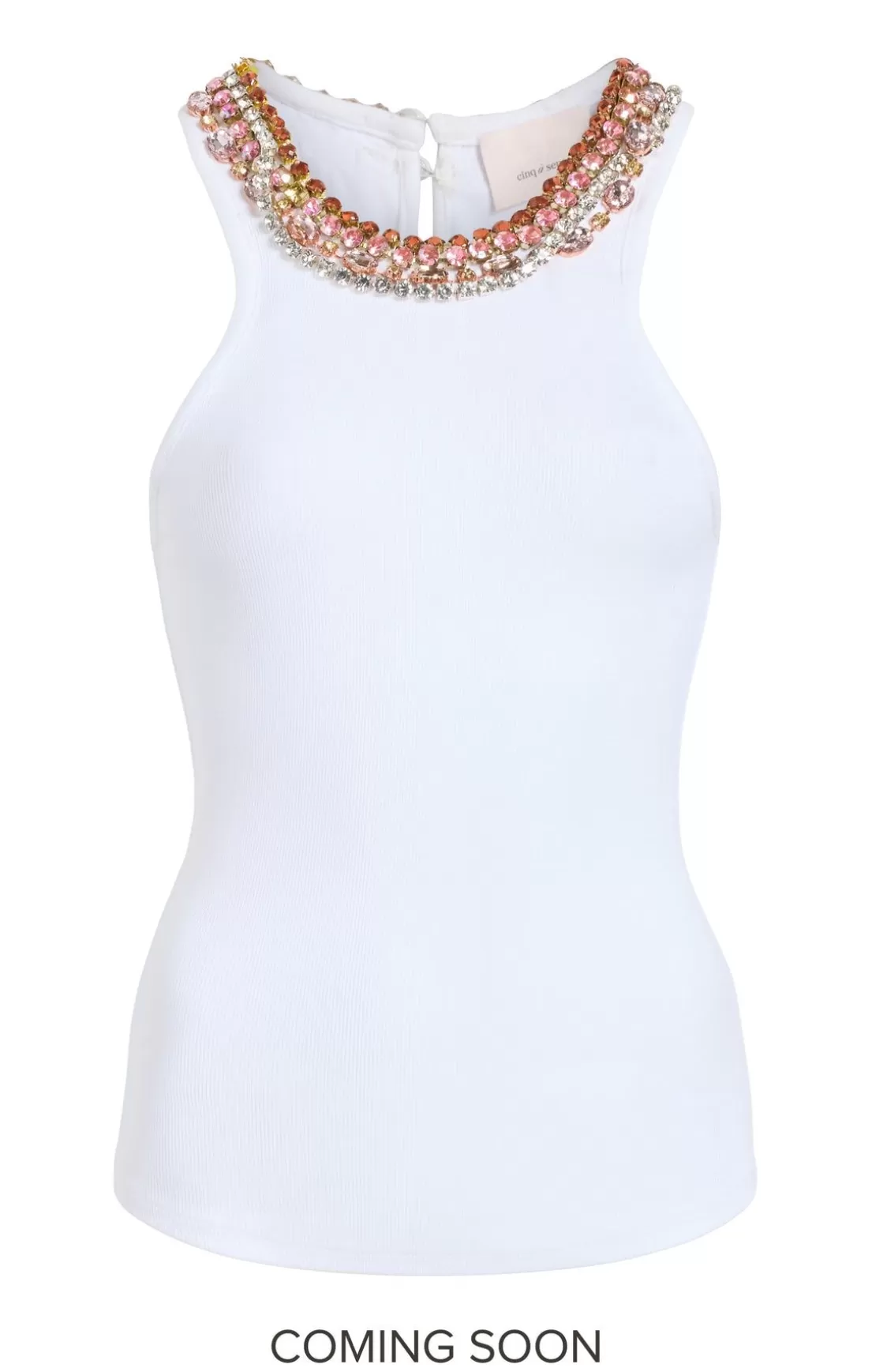 Chunky Rhinestone Necklace Lizzie Top*Cinq à Sept Best Sale