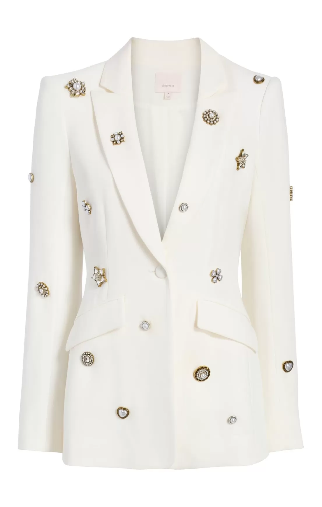 Gold Charm Embellished Cheyenne Blazer*Cinq à Sept Store