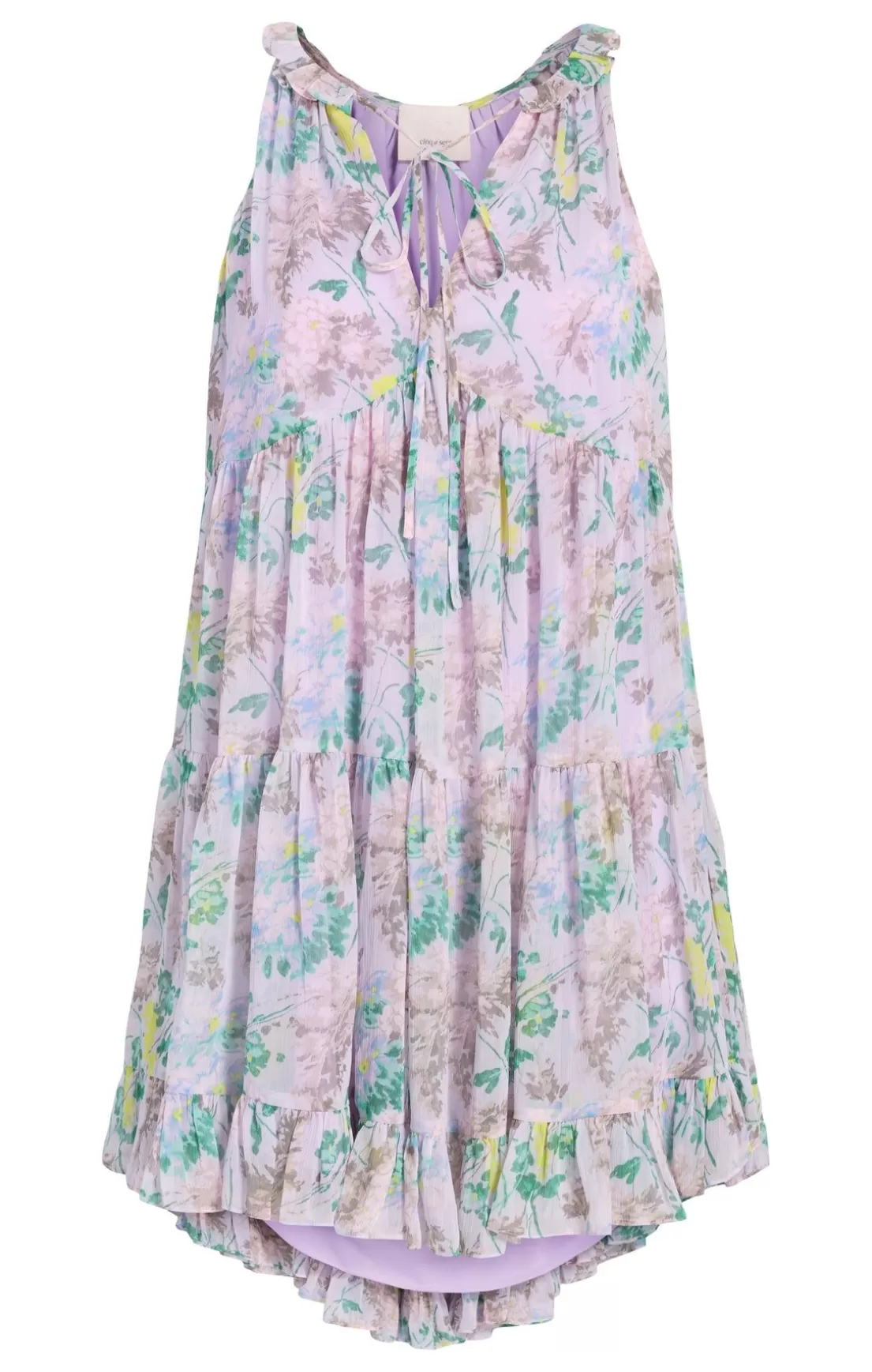 Light Washed Floral Sleeveless Phyllis Dress*Cinq à Sept Discount