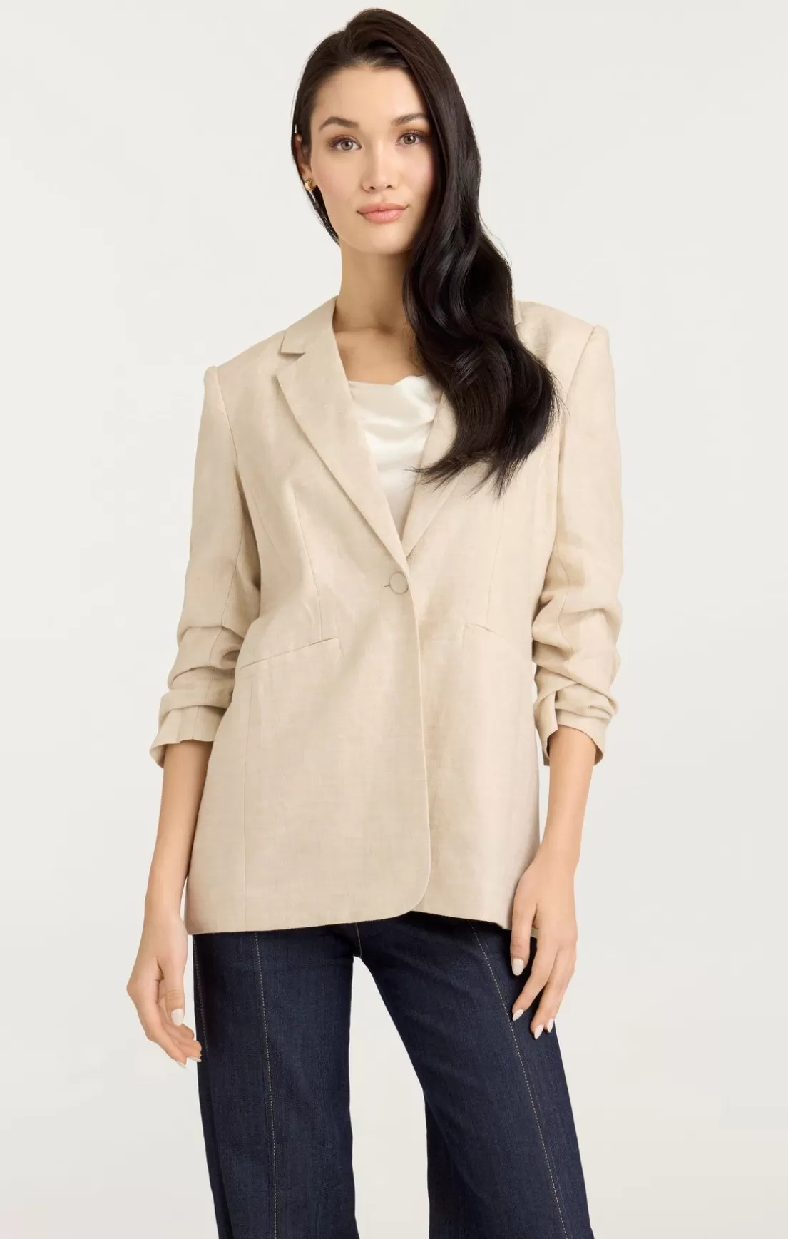 Linen Kylie Blazer*Cinq à Sept Sale