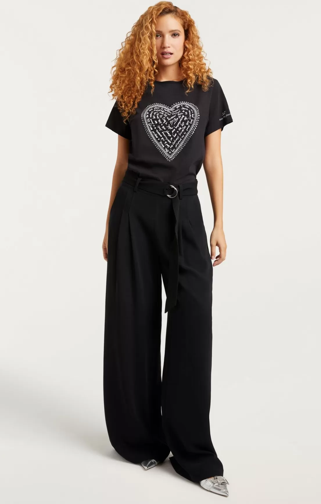 Rhinestone Love Letter Heart Tee*Cinq à Sept Flash Sale