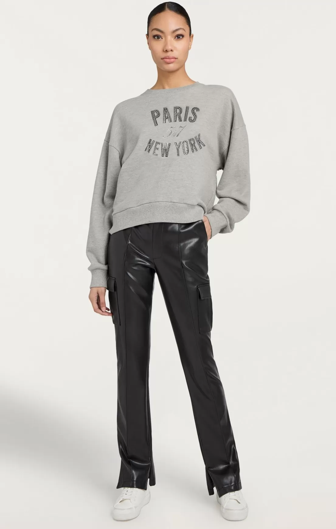 Rhinestone Paris New York Brandy Pullover*Cinq à Sept Outlet