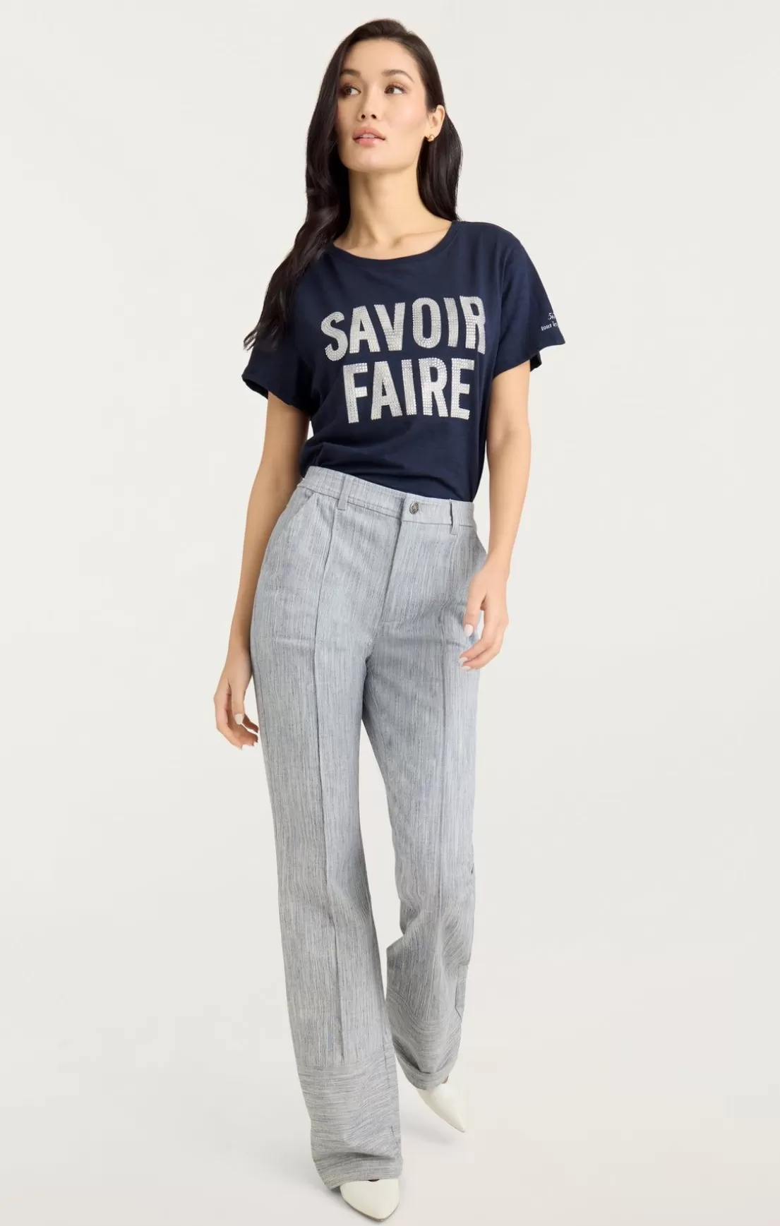 Rhinestone Savoir Faire Tee*Cinq à Sept Cheap