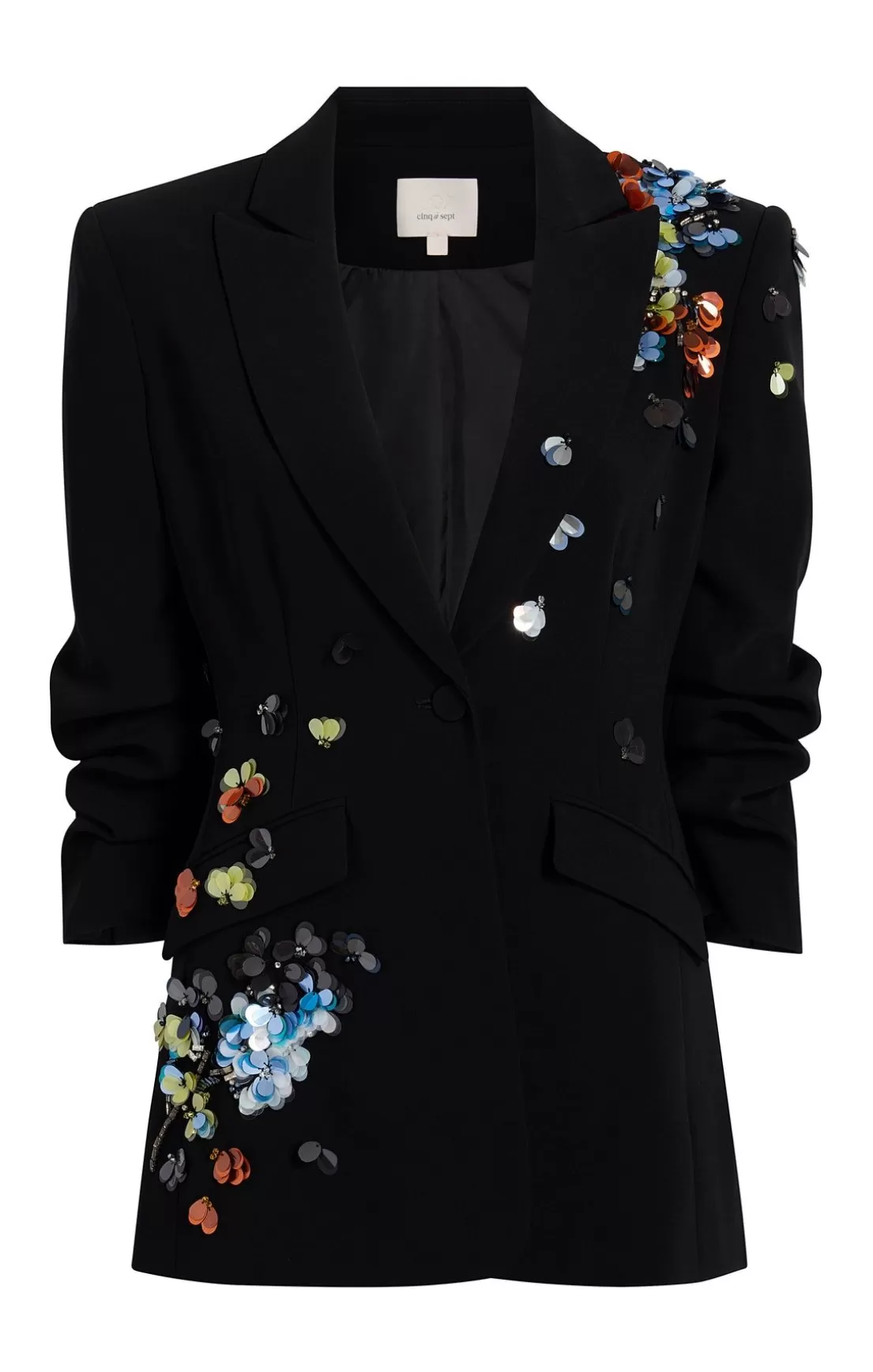 Sequin Flower Scrunched Cheyenne Blazer*Cinq à Sept Online