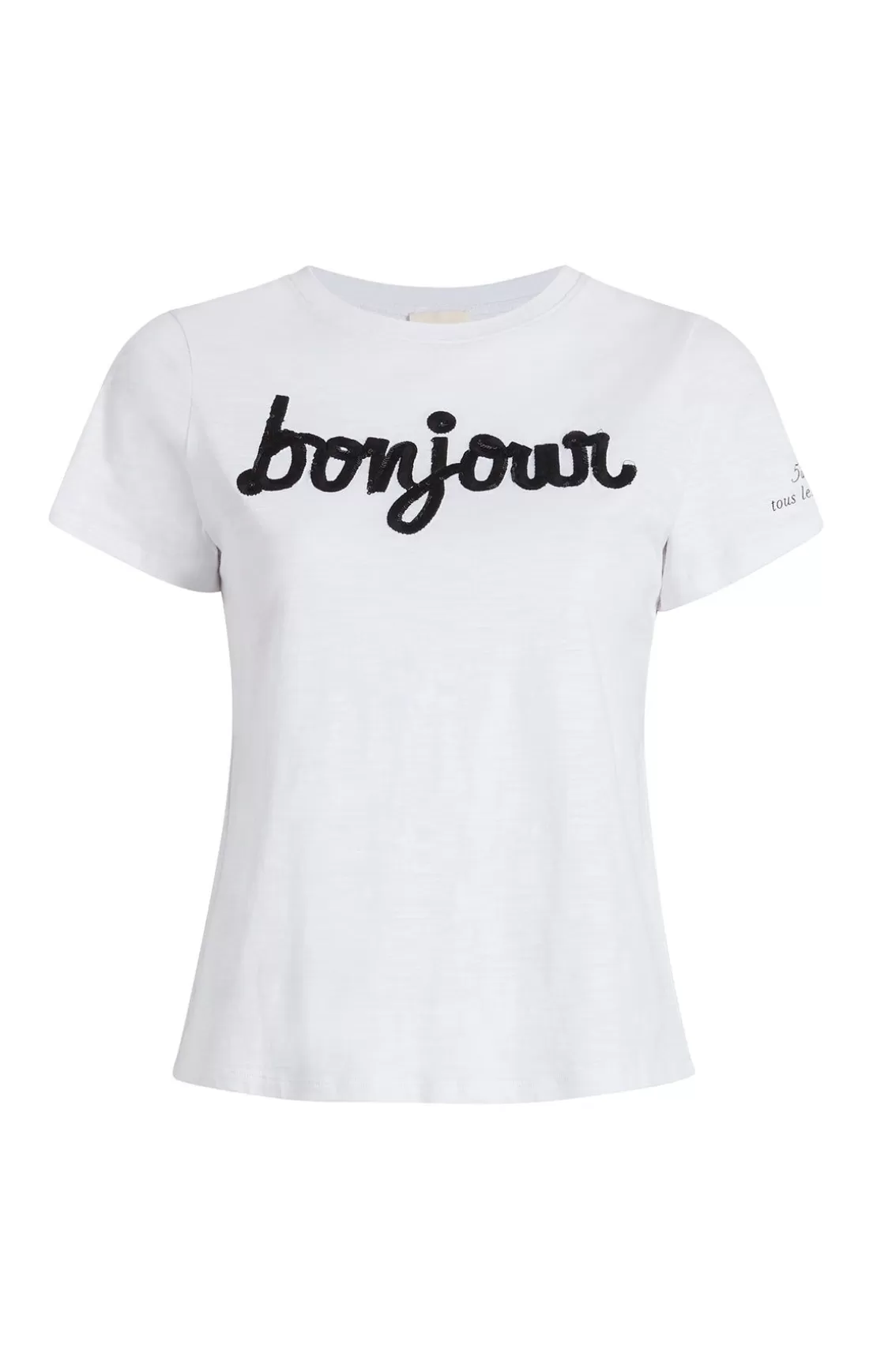 Shrunken Fringe Bonjour Tee*Cinq à Sept Cheap